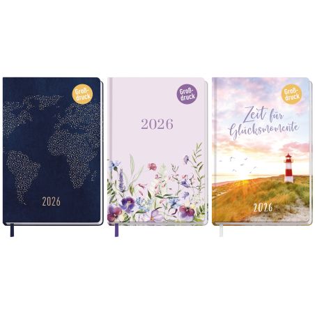 Großdruck-Kalender 2025 sortiert
