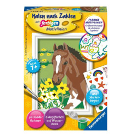 Ravenburger 28463 Malen nach Zahlen Fohlen Malen nach Zahlen Serie F