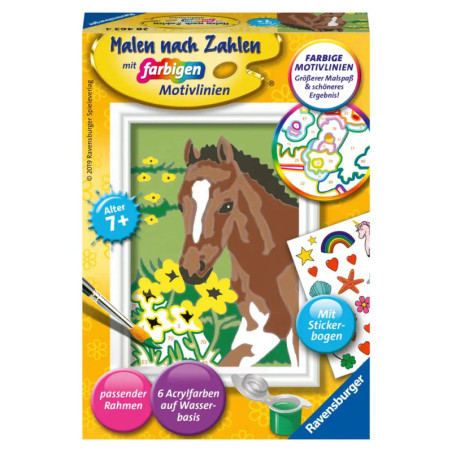 Ravenburger 28463 Malen nach Zahlen Fohlen Malen nach Zahlen Serie F