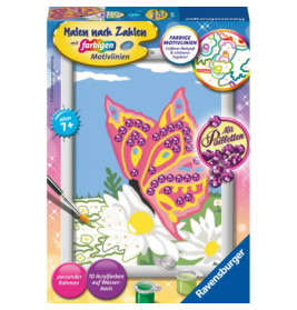 Ravenburger 28474 Malen nach Zahlen Schmetterling Malen nach Zahlen Sonderserie E