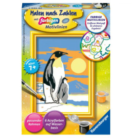 Ravenburger 28466 Malen nach Zahlen Süße Pinguine D Malen nach Zahlen Serie F