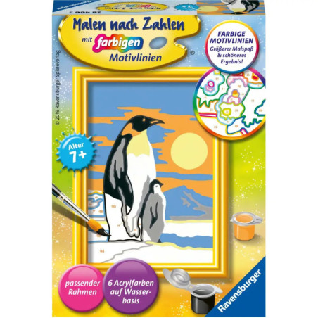 Ravenburger 28466 Malen nach Zahlen Süße Pinguine D Malen nach Zahlen Serie F