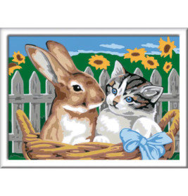 Ravenburger 28477 Malen nach Zahlen Putzige Freunde Malen nach Zahlen Serie D