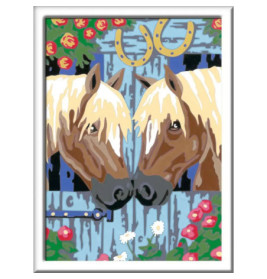 Ravenburger 28478 Malen nach Zahlen Treue Pferde Malen nach Zahlen Serie Pferd