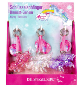 Schlüsselanhänger Diamant-Einhorn Einhorn-Paradies, sortiert (1 Stück)