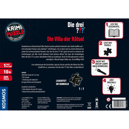 Krimipuzzle Die drei ??? Die Villa der Rätsel