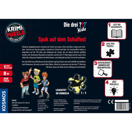 Krimipuzzle Die drei ??? Kids Spuk auf dem Schulfest
