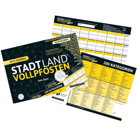 STADT LAND VOLLPFOSTEN - DO IT YOURSELF-EDITION (DinA4-Format)
