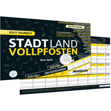 STADT LAND VOLLPFOSTEN - DO IT YOURSELF-EDITION (DinA4-Format)