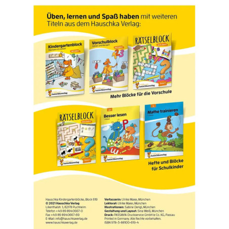 Kindergartenblock - Gemeinsamkeiten & Unterschiede ab 4 Jahre. Ab 4 Jahre., sortiert