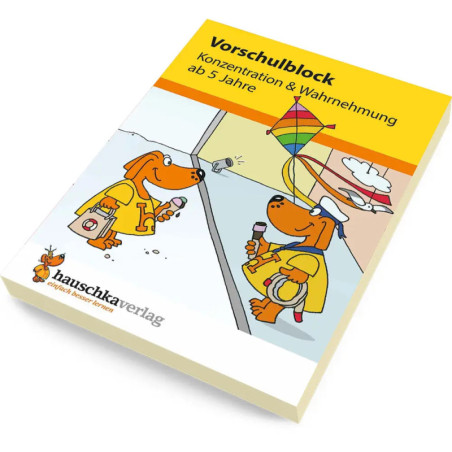 Vorschulblock - Konzentration und Wahrnehmung ab 5 Jahre. Ab 5 Jahre.