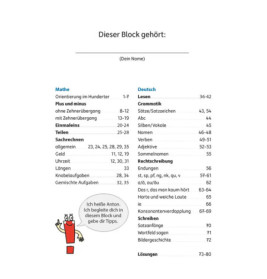 Quer durch die 2. Klasse, Mathe und Deutsch - Übungsblock. Ab 7 Jahre.