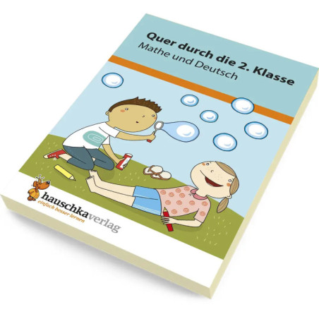 Quer durch die 2. Klasse, Mathe und Deutsch - Übungsblock. Ab 7 Jahre.