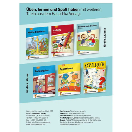 Quer durch die 3. Klasse, Mathe und Deutsch - Übungsblock. Ab 8 Jahre., sortiert