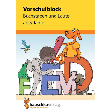 Vorschulblock - Buchstaben und Laute ab 5 Jahre