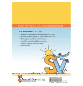 Vorschulblock - Buchstaben und Laute ab 5 Jahre