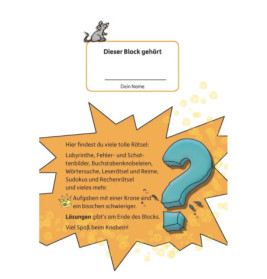 Rätselblock ab 6 Jahre, Band 1, sortiert