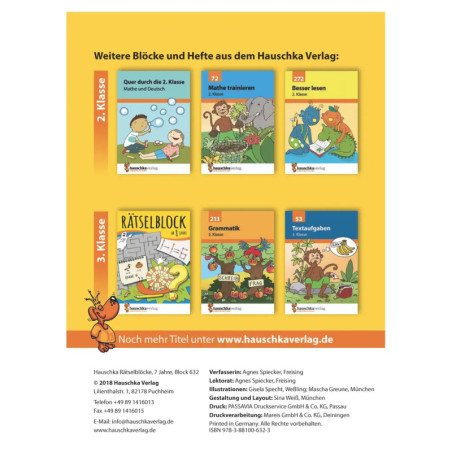 Rätselblock ab 7 Jahre, Band 1