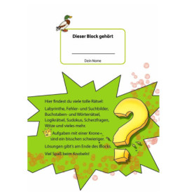 Rätselblock ab 8 Jahre, Band 1