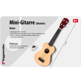 Kindergitarre Holz NATUR (Ukulele)
