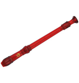 Voggy's Kunststoff-Blockflöte rot (barocke Griffweise)