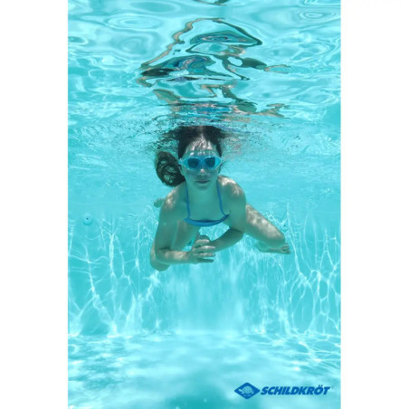 Schildkröt Funsports - Schwimmbrille BALI Junior 4+ im Carrybag, Farbe:blau-transp.