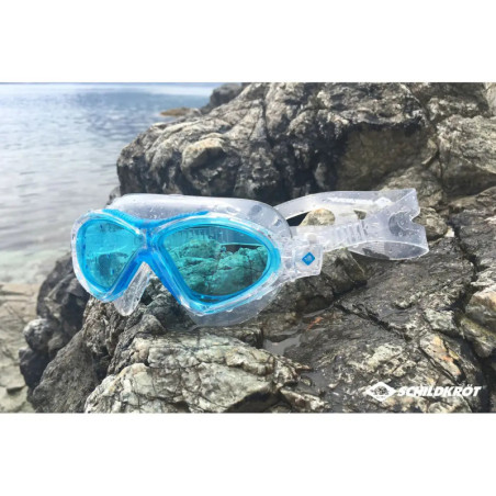 Schildkröt Funsports - Schwimmbrille BALI Junior 4+ im Carrybag, Farbe:blau-transp.
