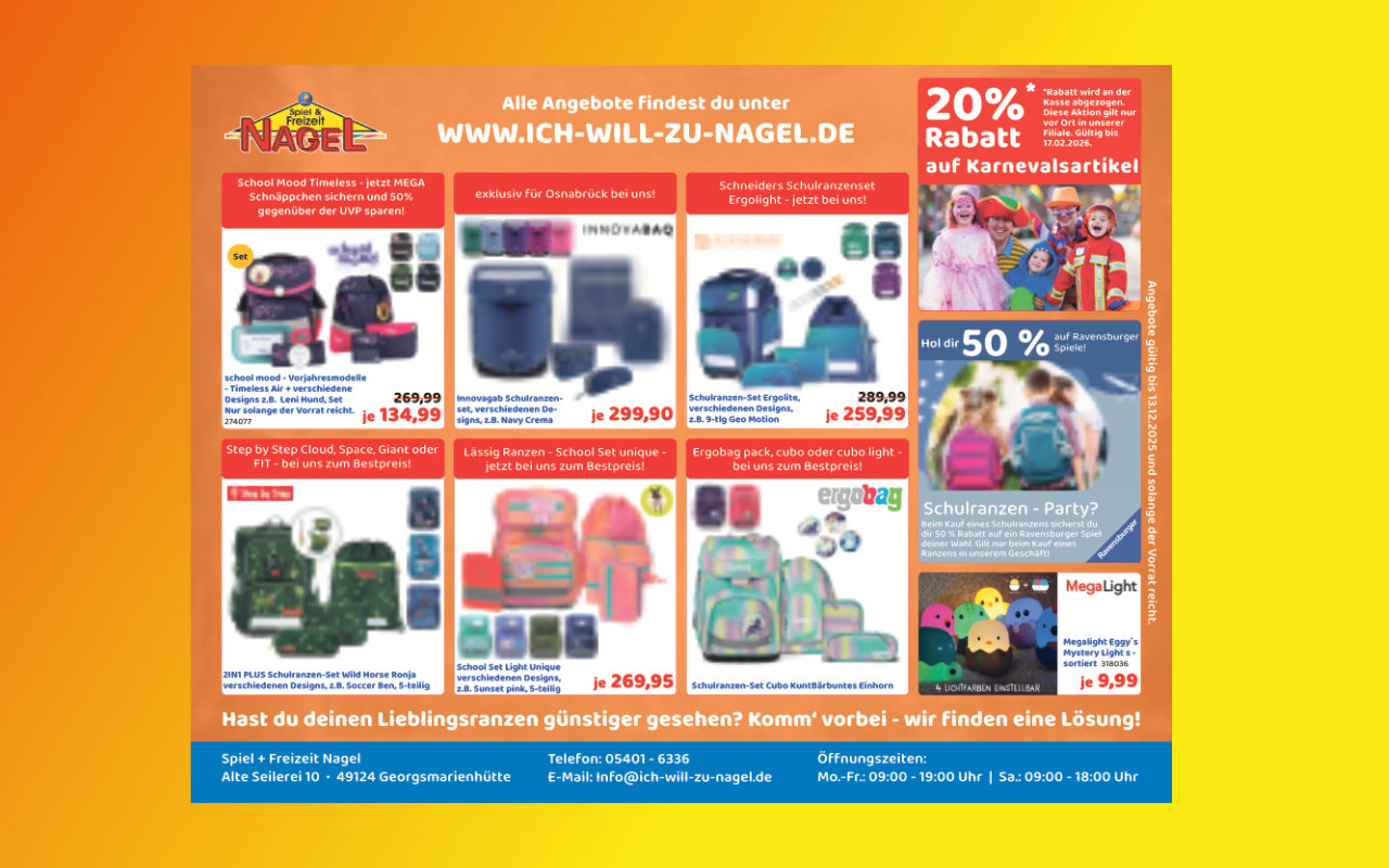 Nagel Angebote aus Anzeige