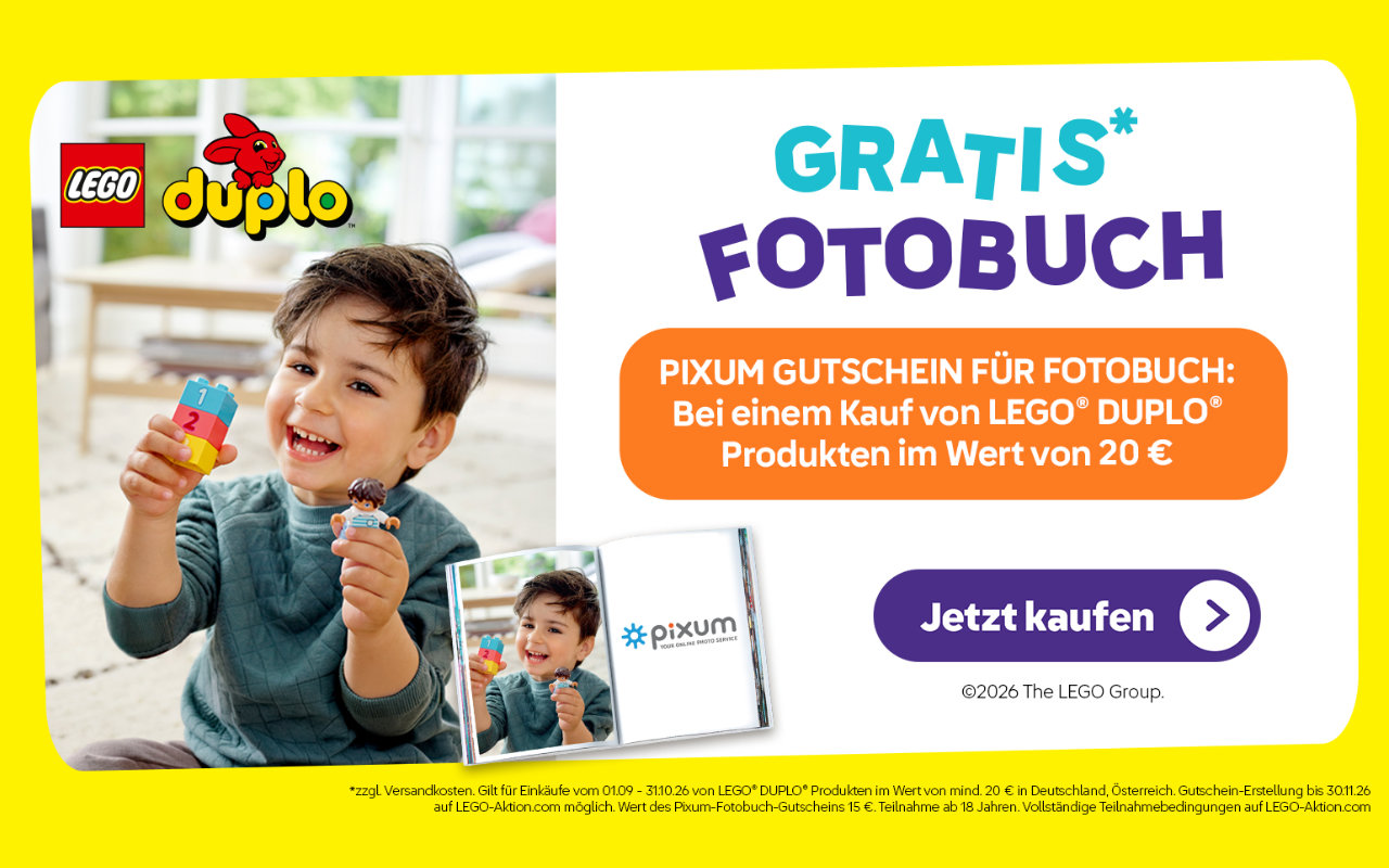 LEGO Gratis Fotobuch